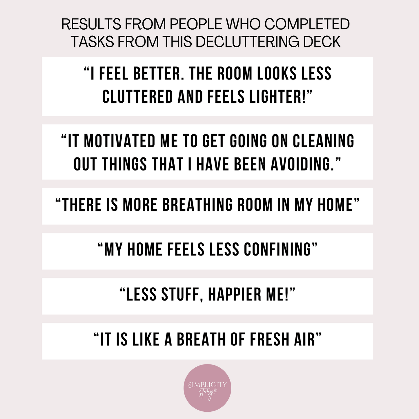 10 Minute Win Decluttering Deck