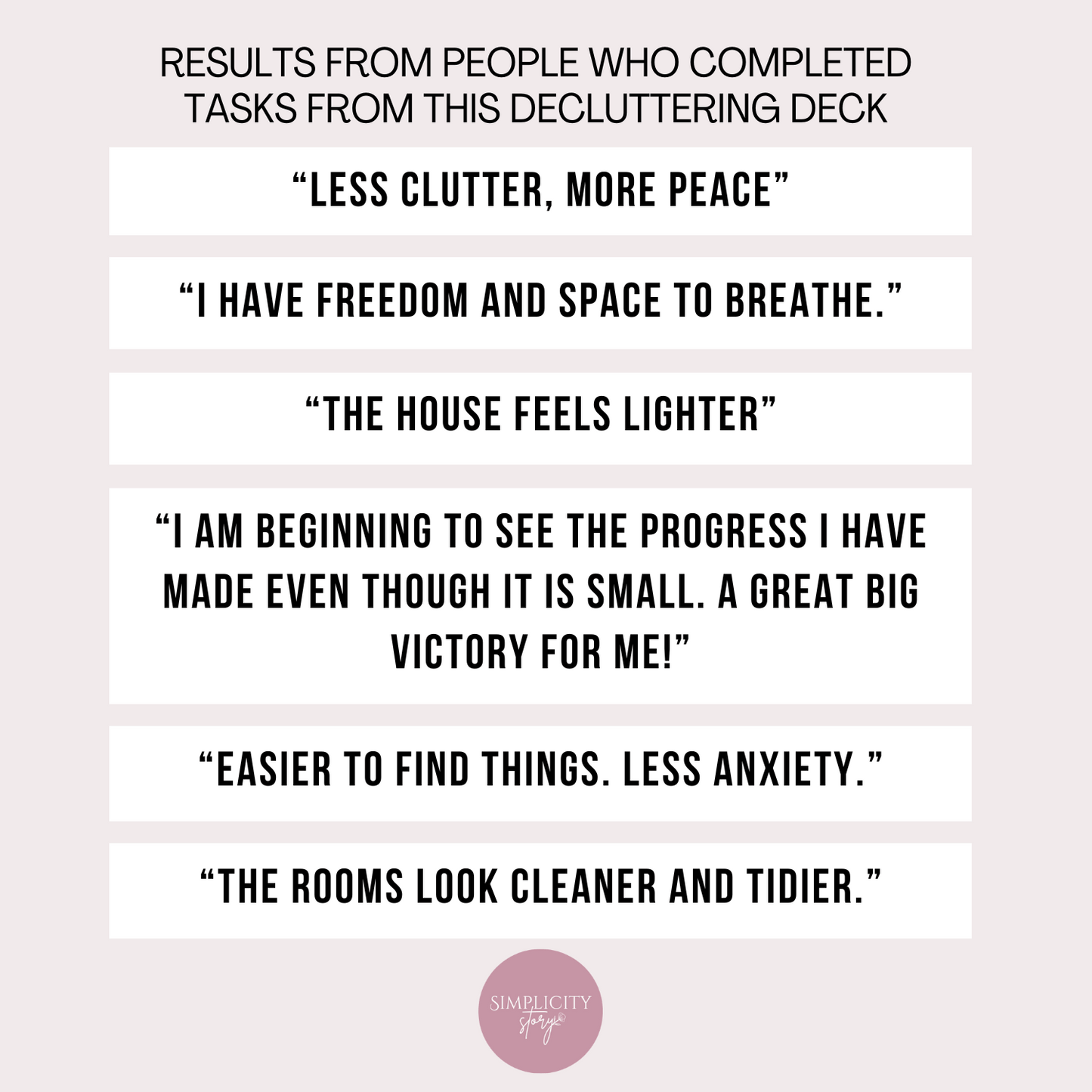 10 Minute Win Decluttering Deck