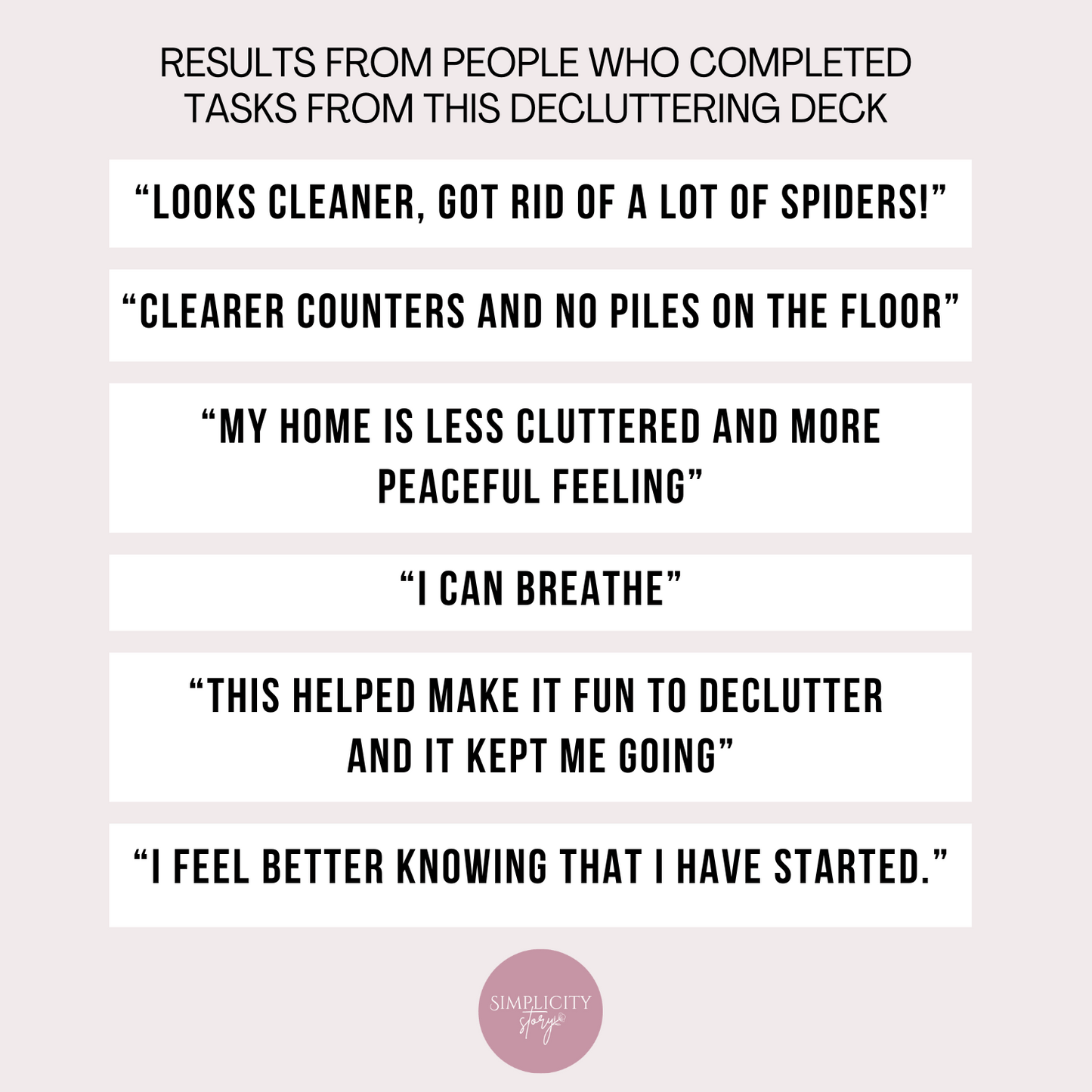 10 Minute Win Decluttering Deck