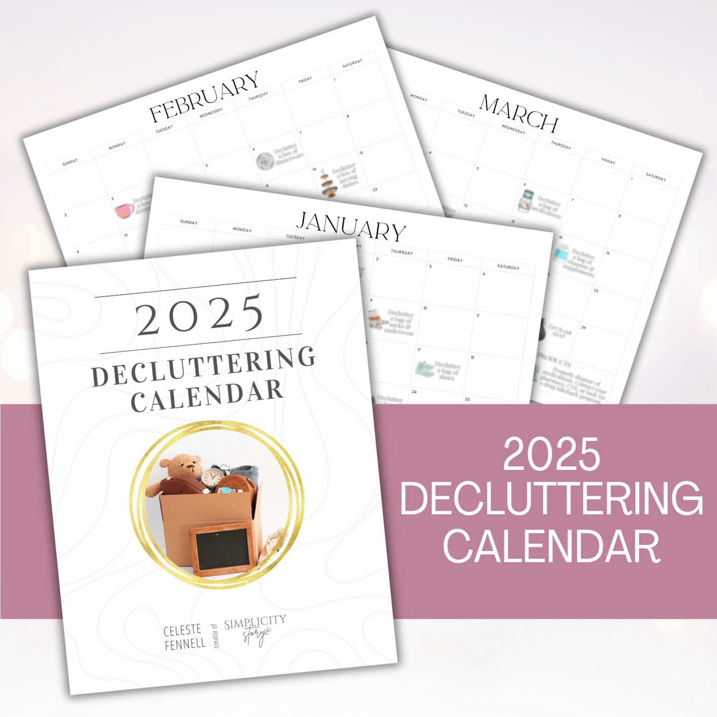 2025 Decluttering Calendar