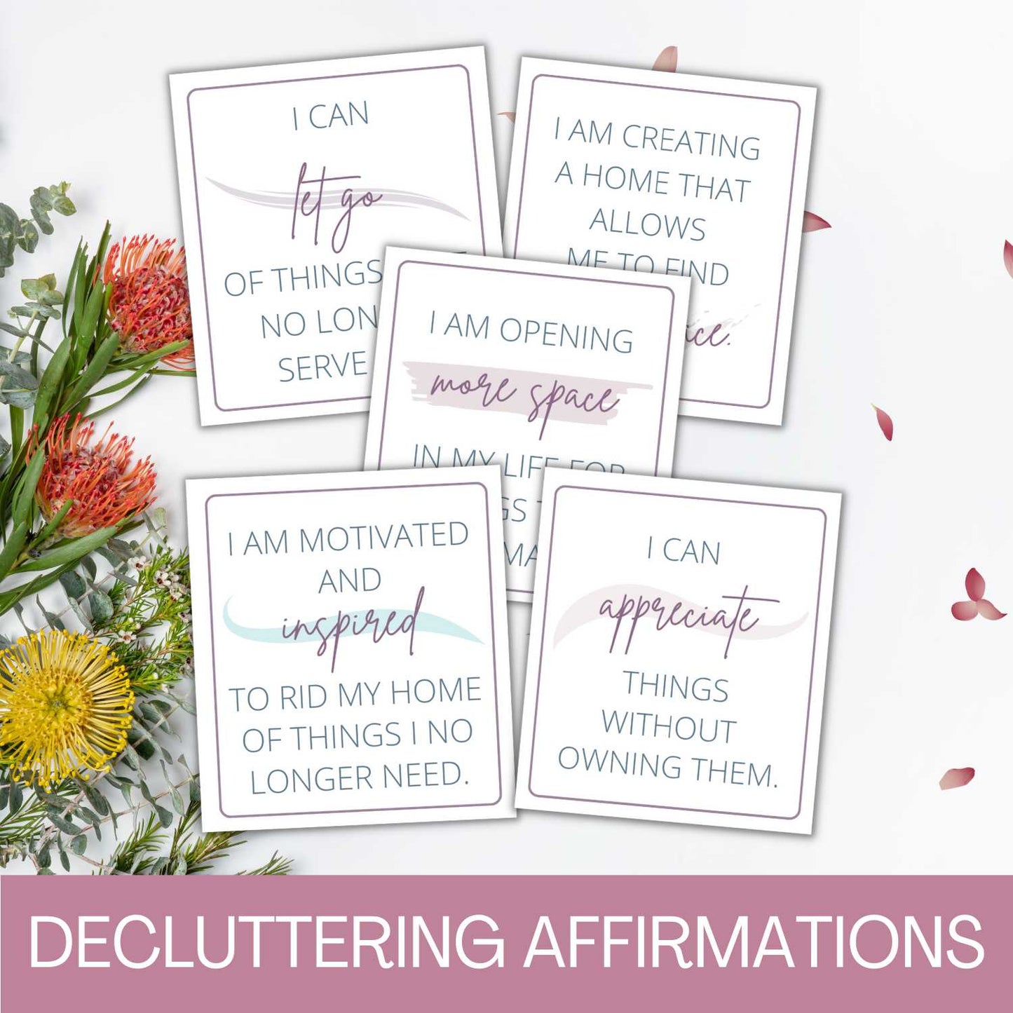 Decluttering Cards & Affirmations Bundle Deal