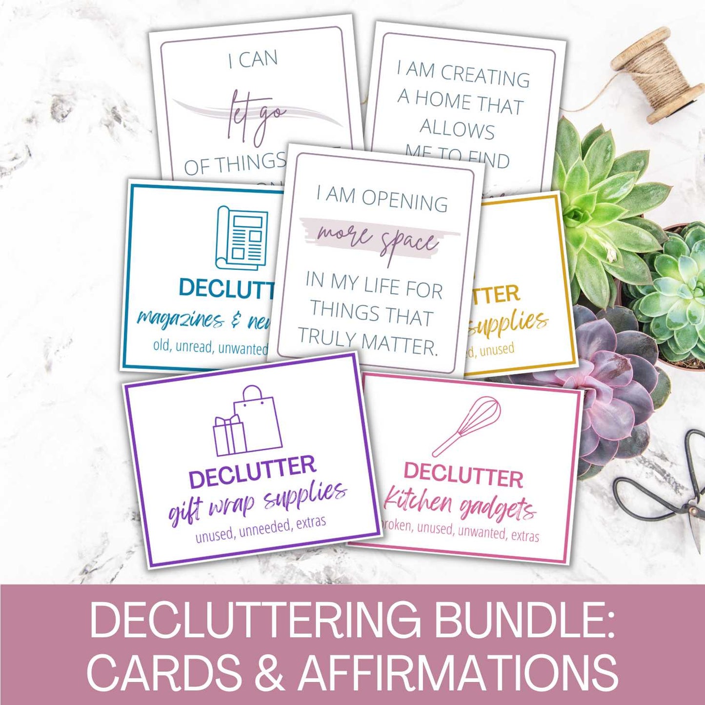 Decluttering Cards & Affirmations Bundle Deal
