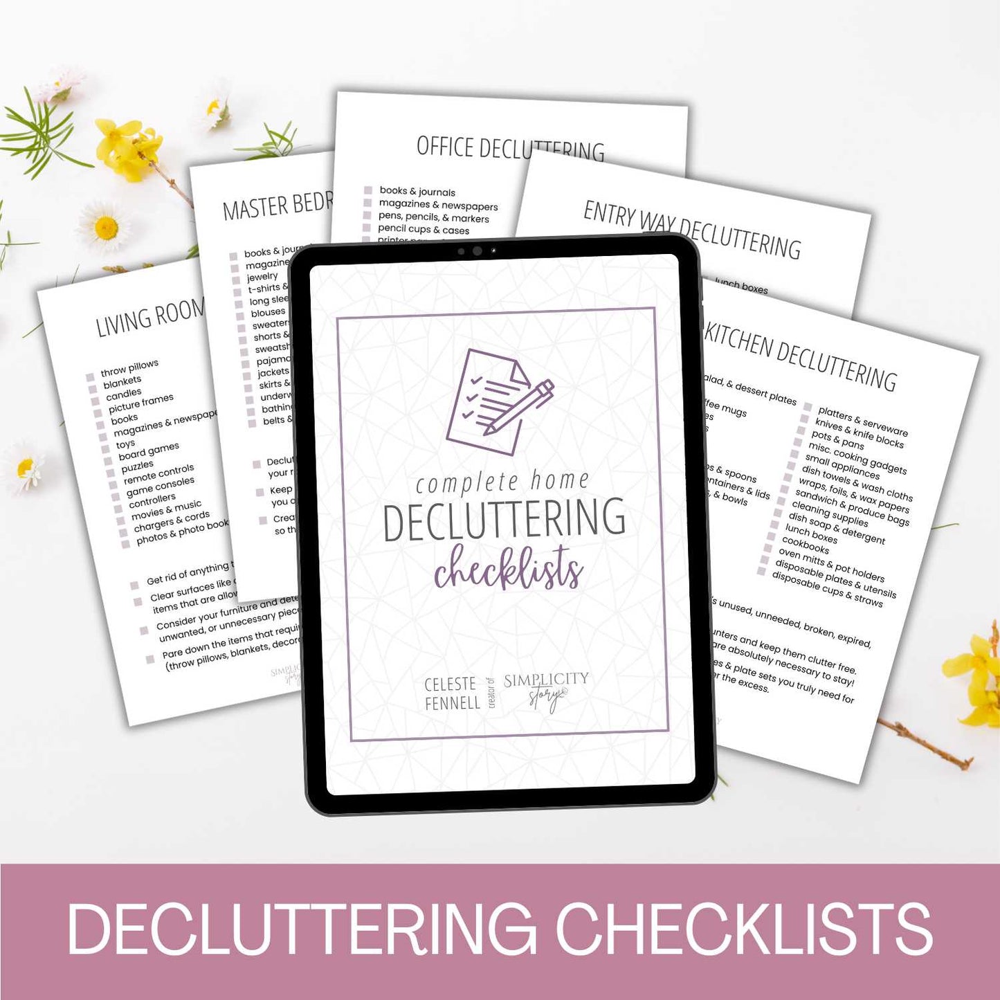 Complete Home Decluttering Checklists